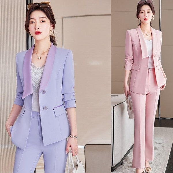Lavender Suit Women Etsy