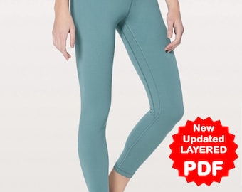 LEGGINGS Pdf Pattern for Women | Legging PDF Tutorials |  Sewing pattern | Instant Downloadable PATTERN | Tight Pant Sewing