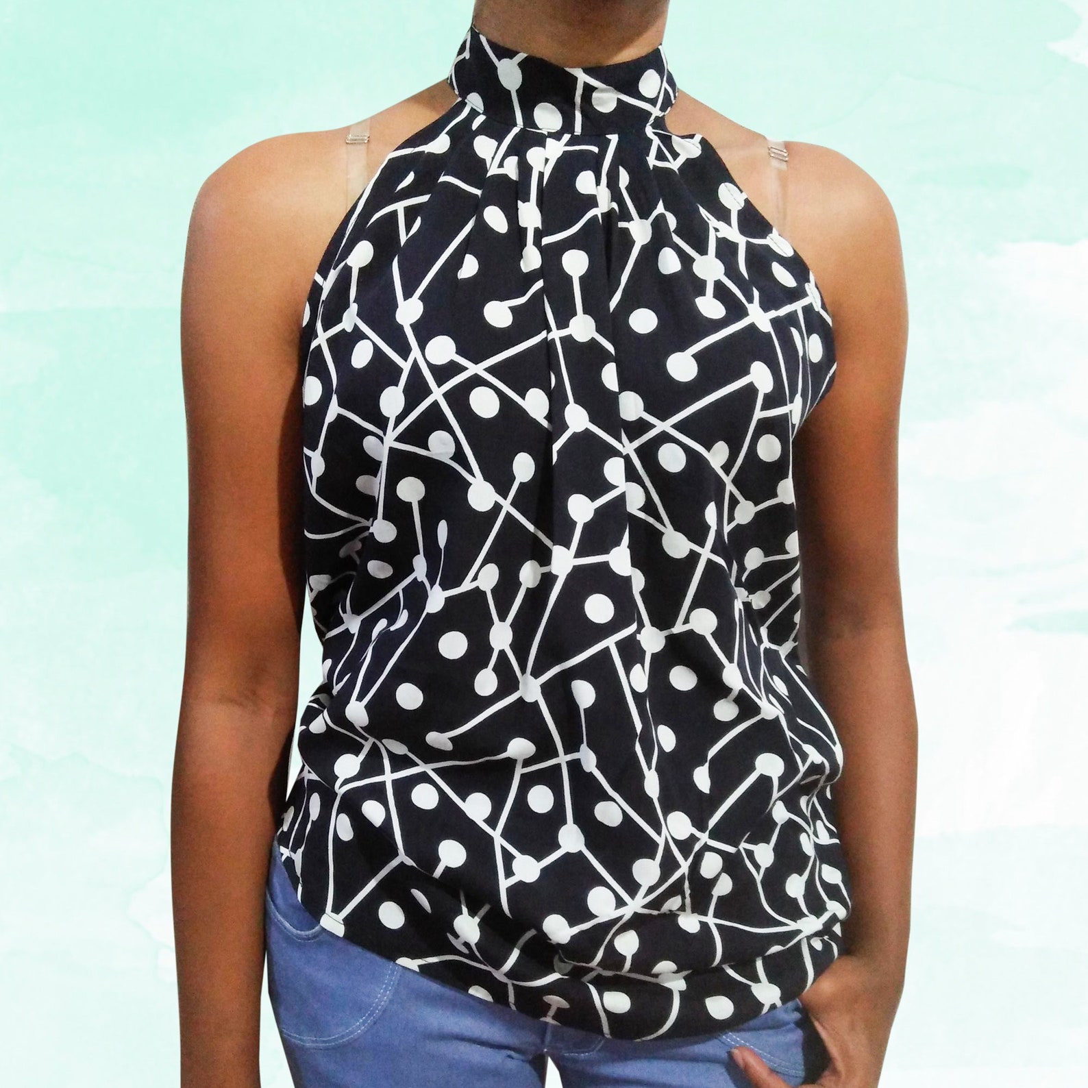 Women's Pleated Tank Top Pdf Sewing Pattern Summer Dress Etsy