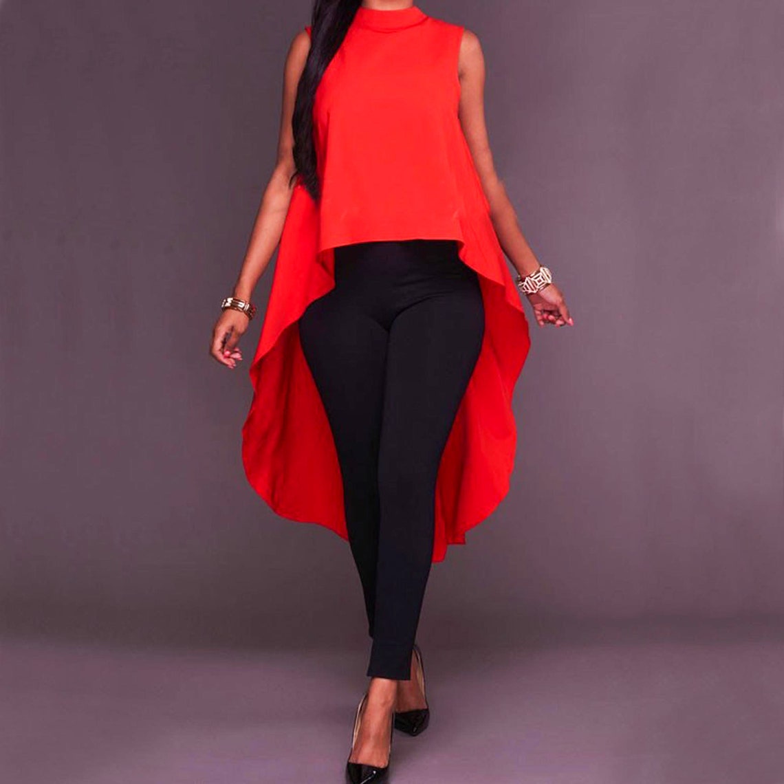 Sleeveless Asymmetrical Hem Dress Pdf Sewing Pattern Womens - Etsy