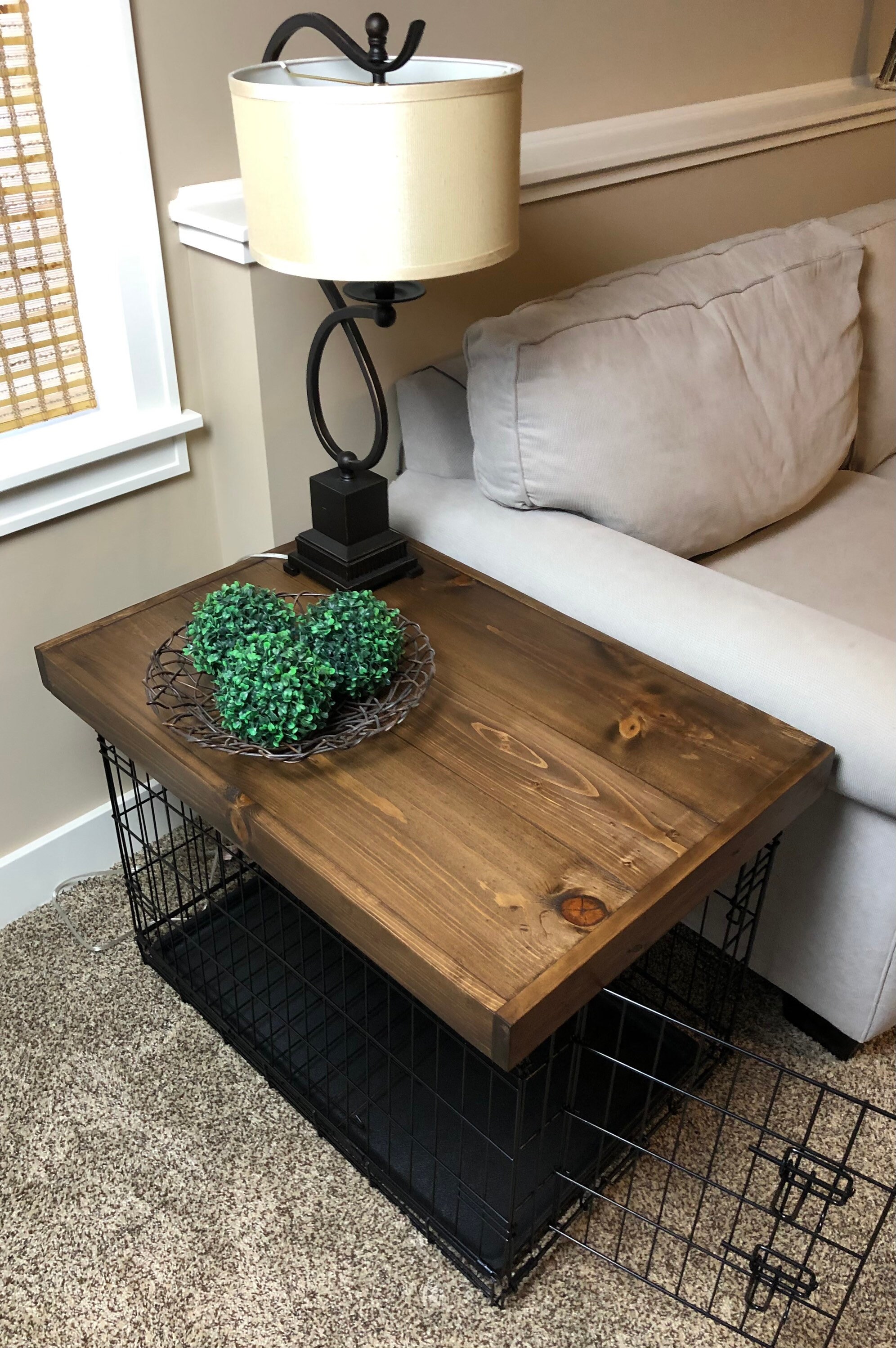 Dog Crate Topper Dog Crate Kennel Topper Farmhouse Etsy