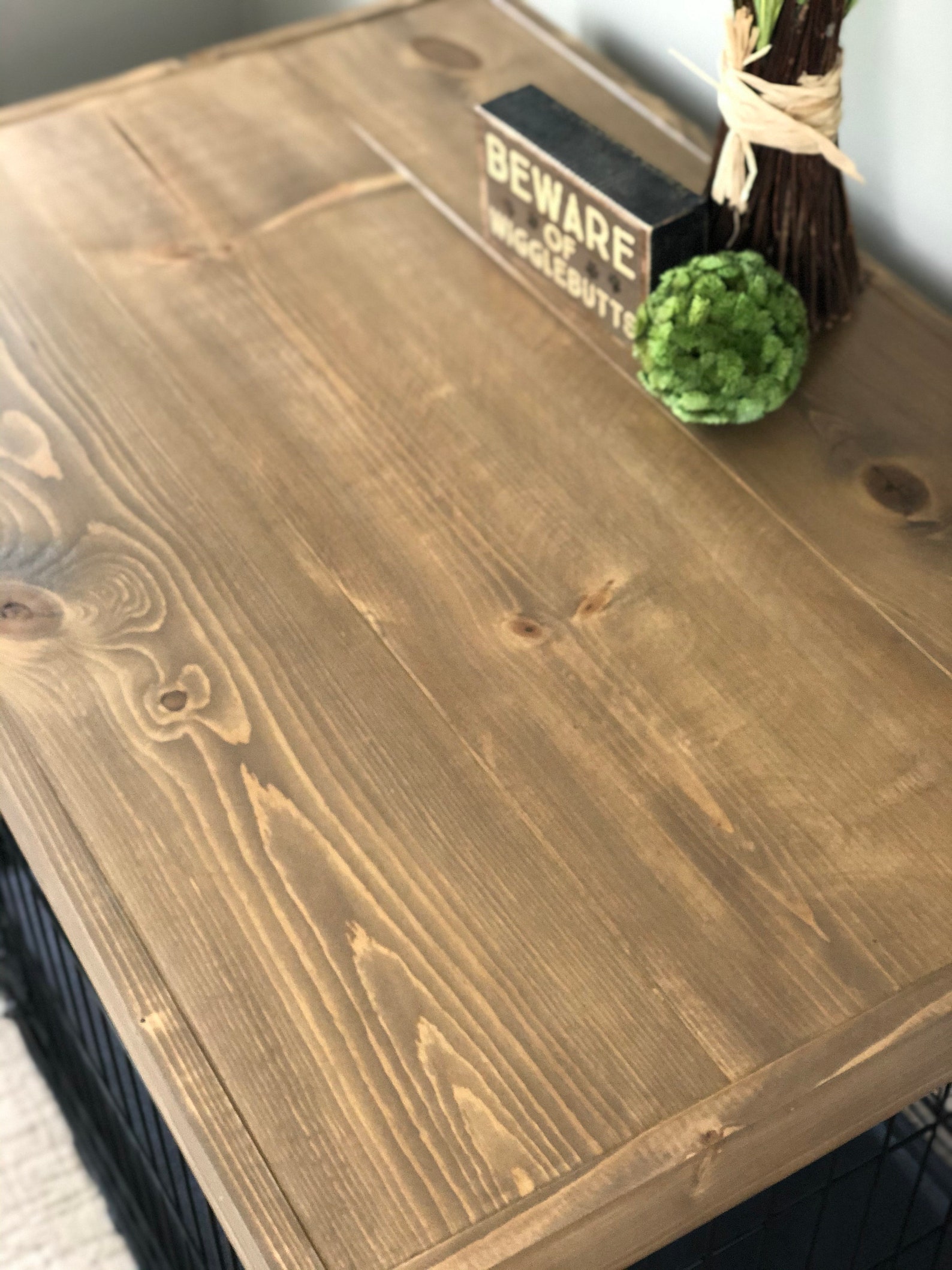 Dog Kennel Wood Table Top Dog Kennel Cover Farmhouse Dog | Etsy