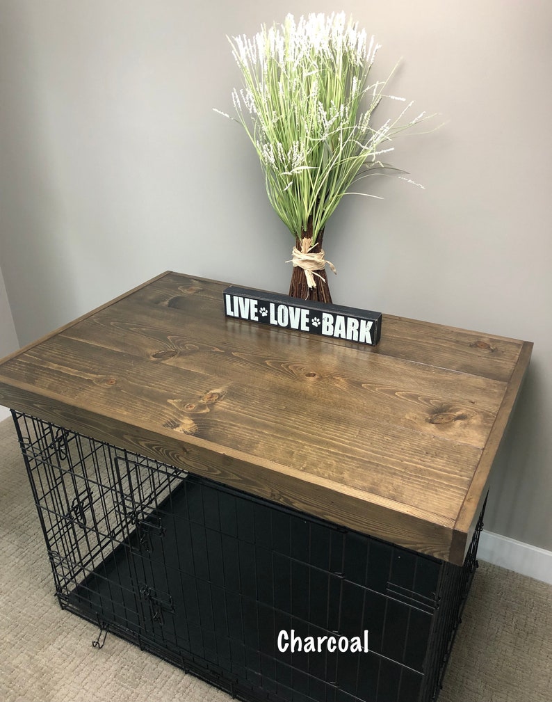 Dog Kennel Wood Table Top Dog Kennel Cover Farmhouse Dog Etsy