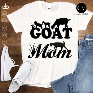 Goat Mom Clipart - Goat Mama Svg