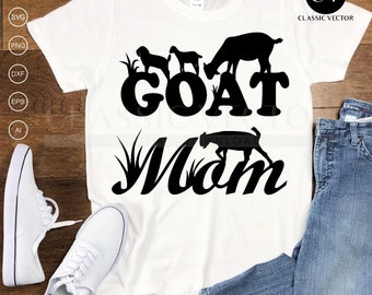 Goat Mom Clipart - Goat Mama Svg