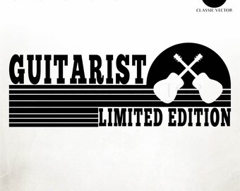 Guitarist Limited Edition, Funny Guitarists, Funny Acustic Guitar, Guitar Svg, Funny Acoustic Guitar Svg, Guitar Png, Guitar Vector, Guitars