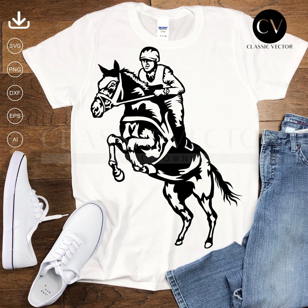 Horse Show Clipart Jumping Horse Show Jumping Svg Etsy