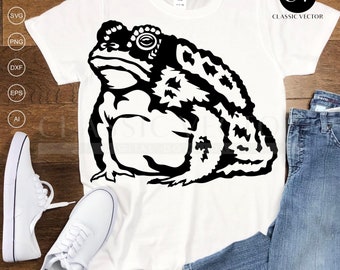 Bull Frog Svg - Etsy