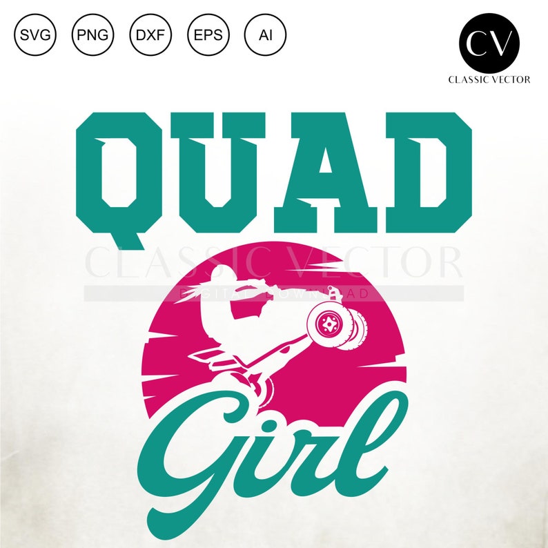 Quad Girl Quad Svg Atv Svg ATV Cut File Quad Riding Svg Etsy UK