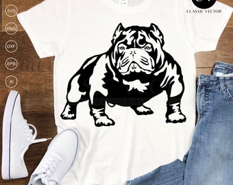 美しいブルドッグSVG