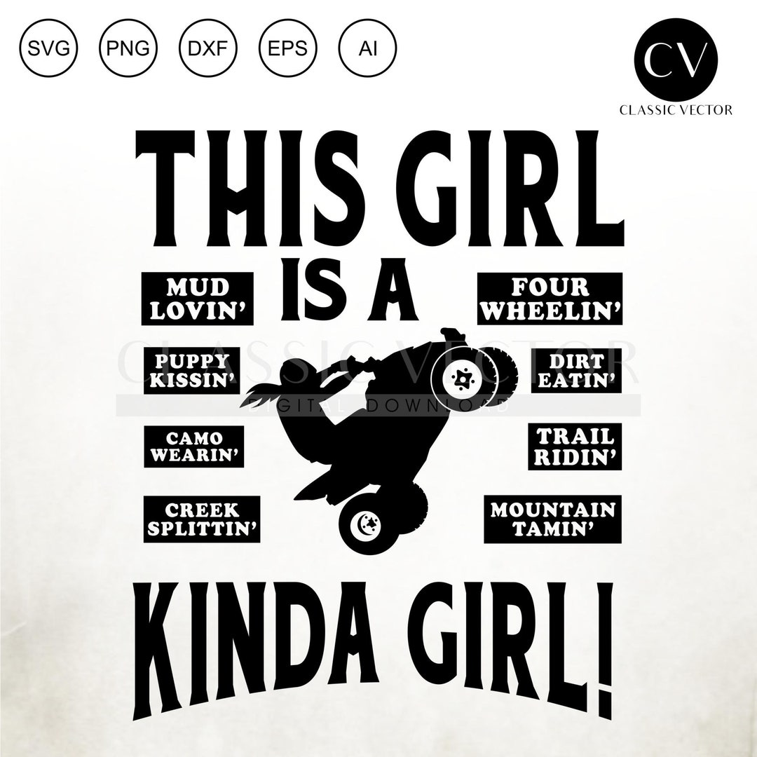 This Girl is A Quad Girl, Funny Quad, Funny ATV, Quad Riding Svg