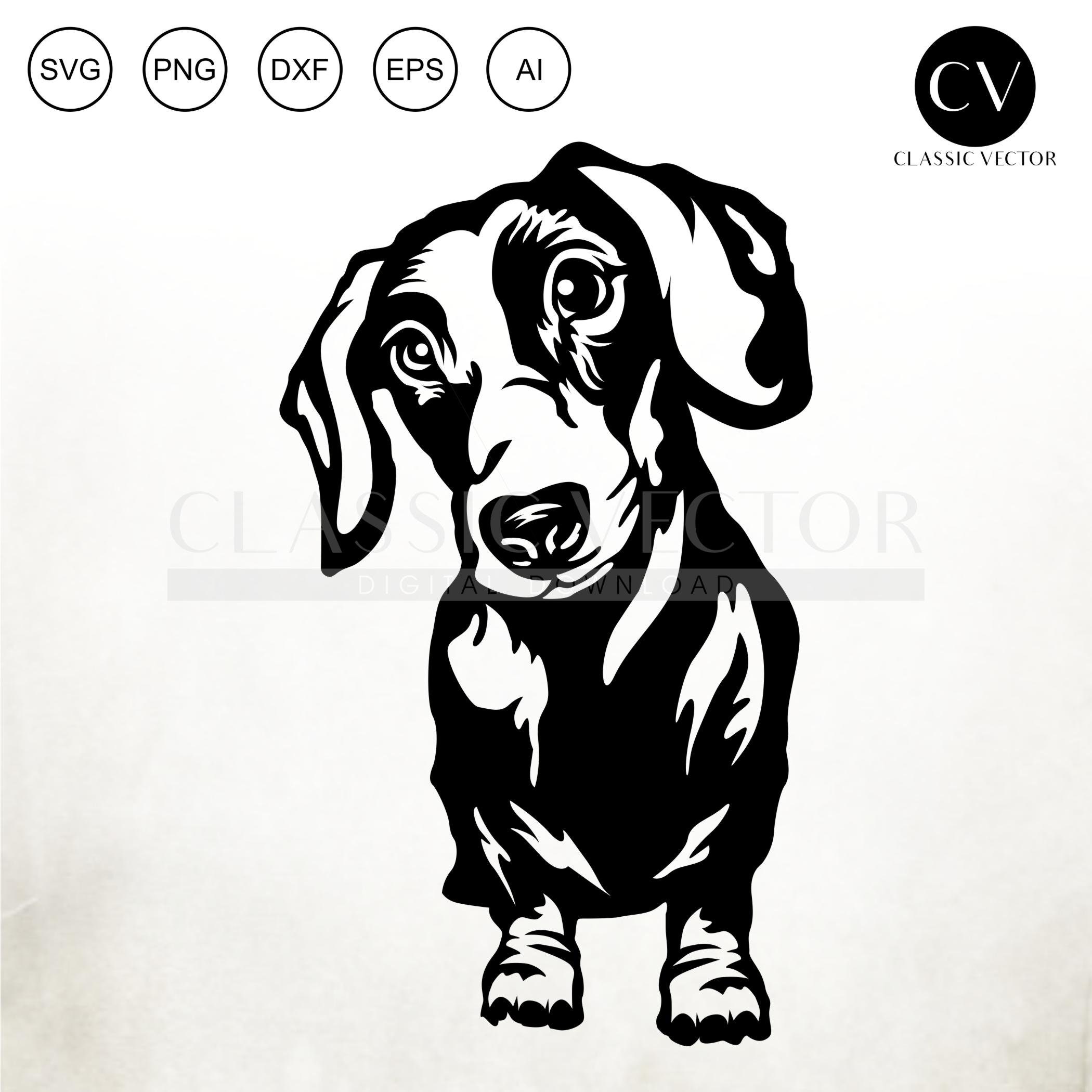 Dachshund Outline SVG Bundle, Dachshund Silhouette SVG,, 51% OFF