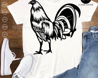Amazing Rooster Cut File und Printfile