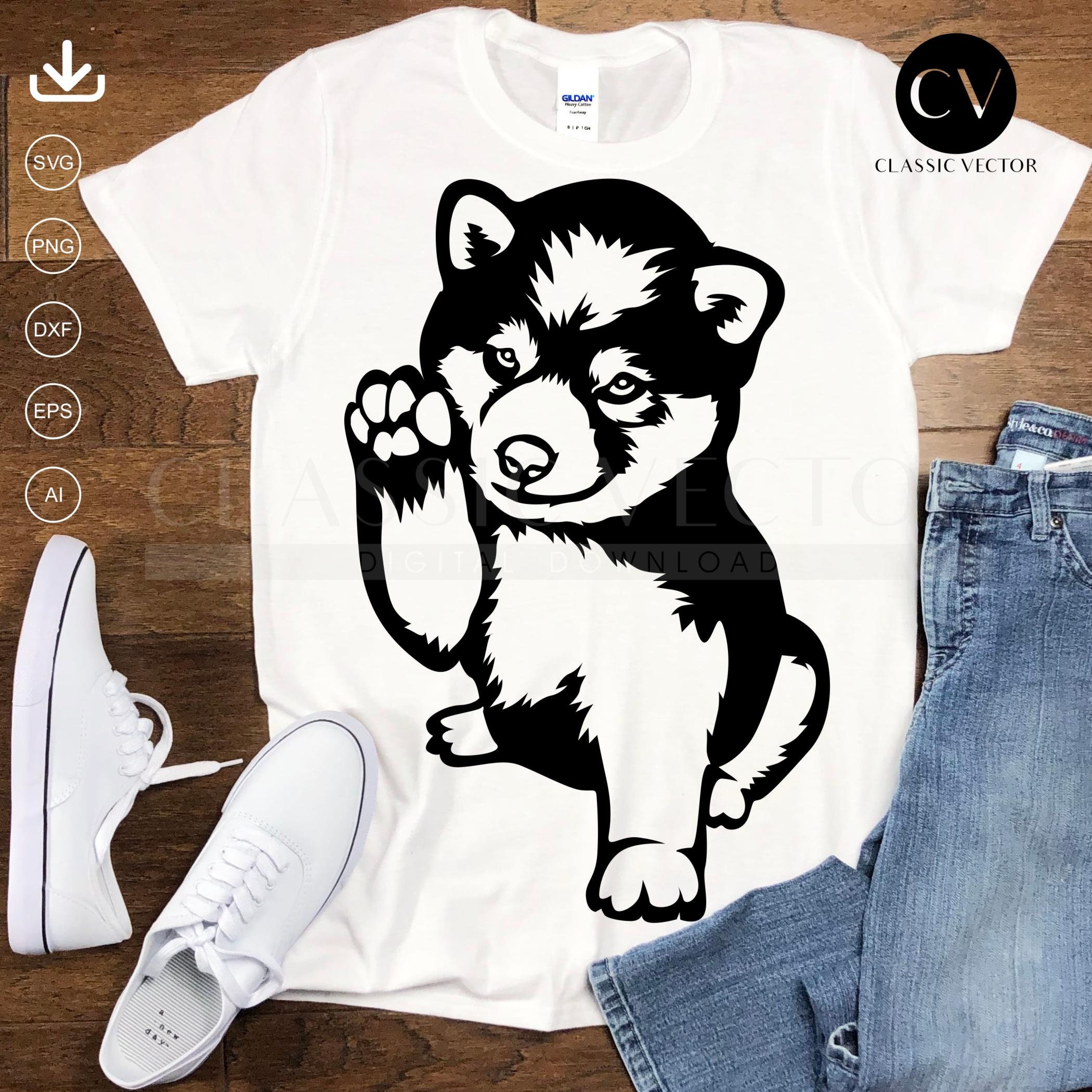 High Five Dog Puppy Svg | Etsy