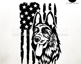Polizei Hund Clipart, Polizei svg, US Flagge K9 Einheit Hund, K9 Png, Soldat svg, K9 svg, Deutscher Schäferhund Silhouette, Polizeihund SVG, K9 Silhouette,