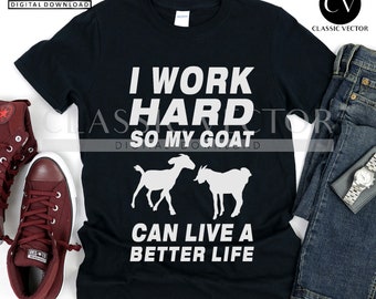 Goat Life Vector Art: Funny Goat Lover Design (Digital Download)