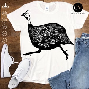 Running Helmeted Guineafowl Digital Download