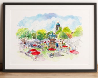 Edinburghs internationella bokfestival - Glicee Print HQ - A4 och A3