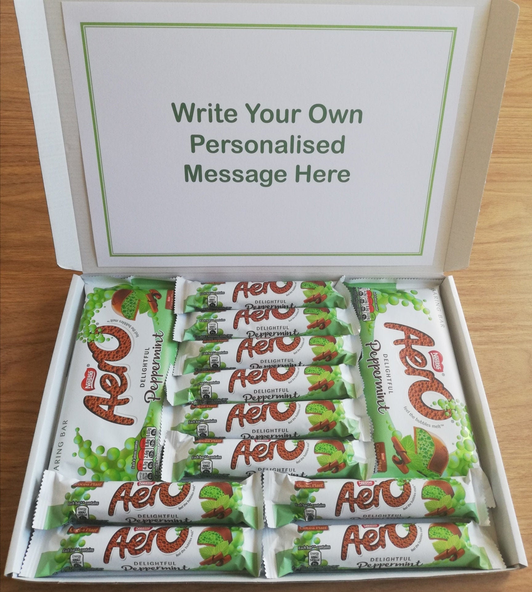 Mint Aero Chocolate Letterbox Gift Hamper Peppermint Aero Etsy