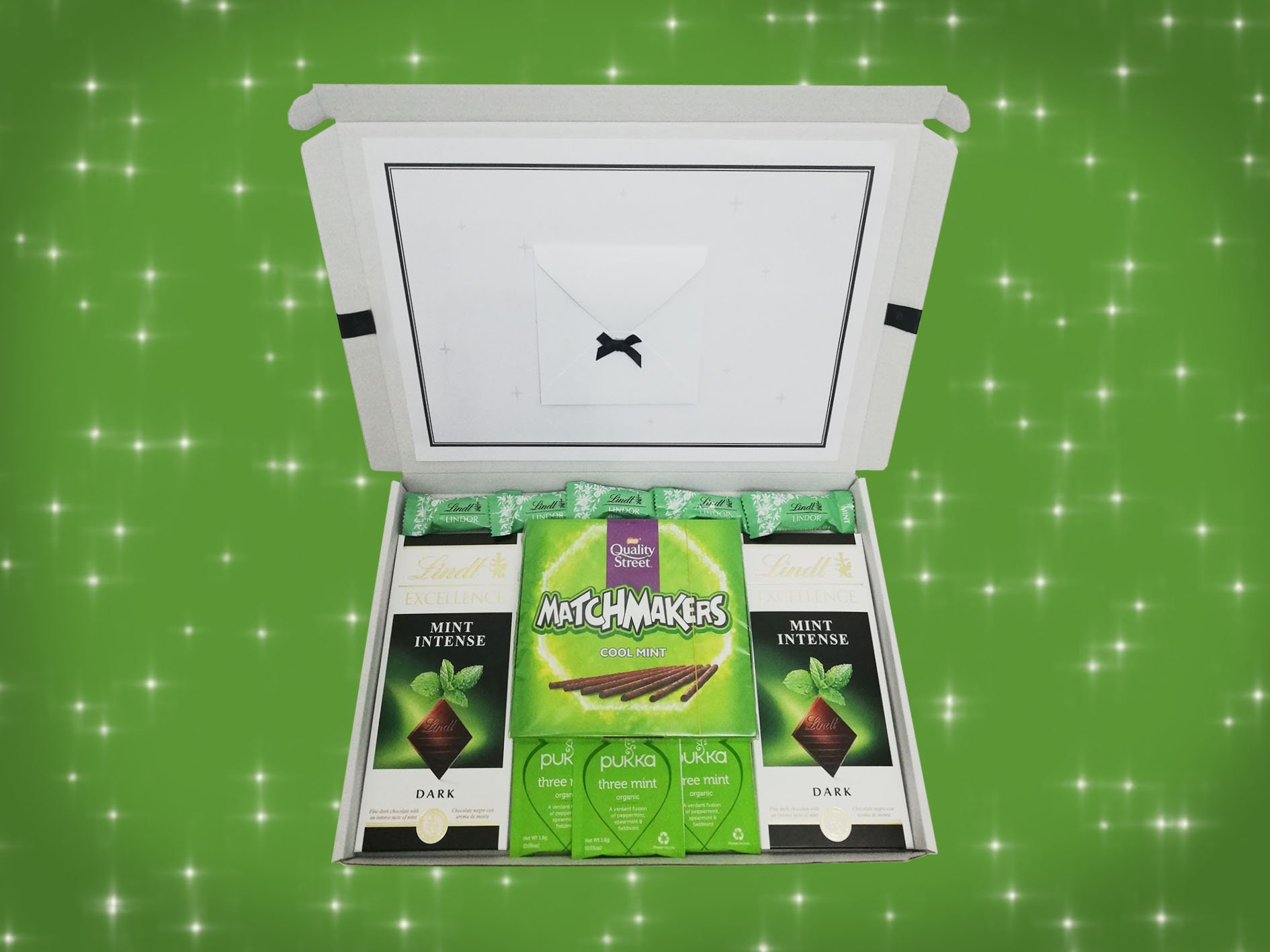LINDT Excellence Mint Matchmakers Tea Chocolate Letterbox Gift Etsy