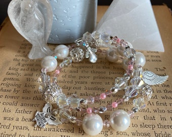 Guardian Angel Memory Wire Bracelet