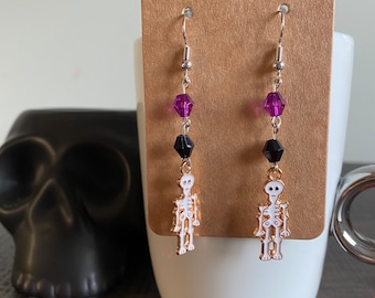 Skeleton Drop Earrings