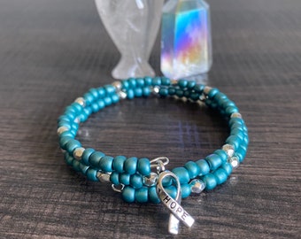 PTSD Awareness Memory Wire Bracelet