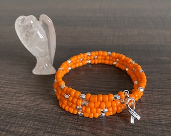 MS Awareness Memory Wire Bracelet