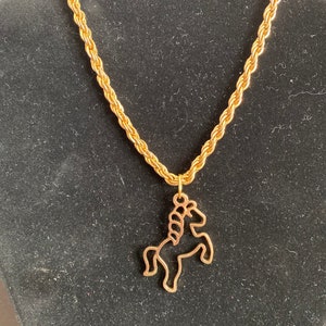 Gold Pony Necklace, pony lovers, horse lovers, horse jewelry, equestrian jewelry, horse necklace, equestrian gifts, horse gifts, pony gifts