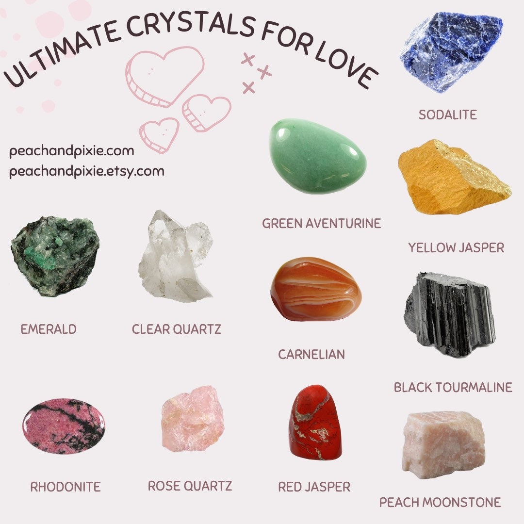 11 Crystals for Ultimate Love: Romantic Platonic & Self Love - Etsy ...