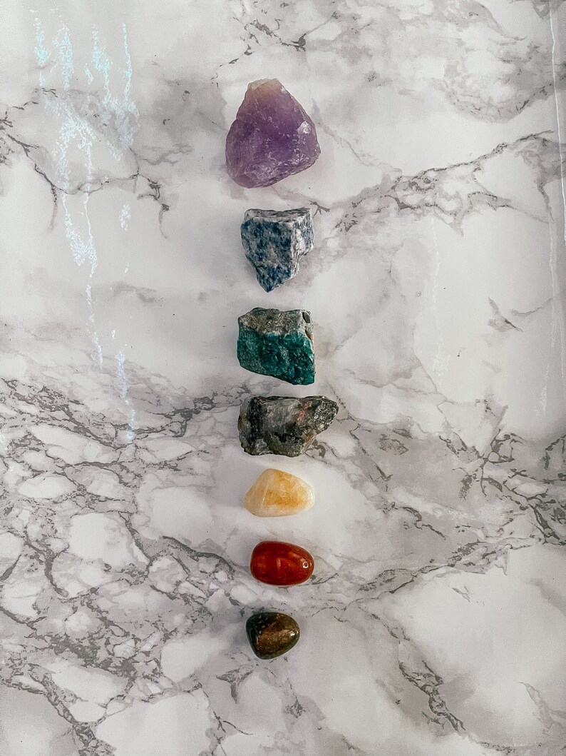7 Chakras Crystal Bundle Ethically Sourced Healing Crystal Etsy