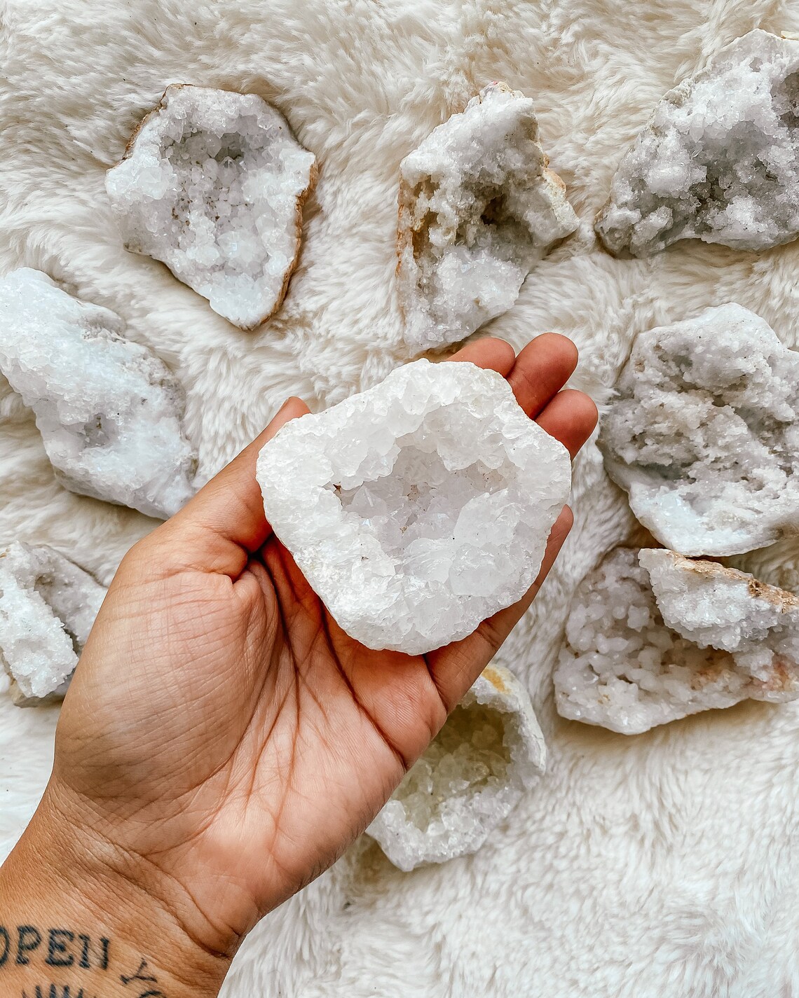 Snow Quartz Clusters Ethically Sourced Snow Quartz Healing Etsy