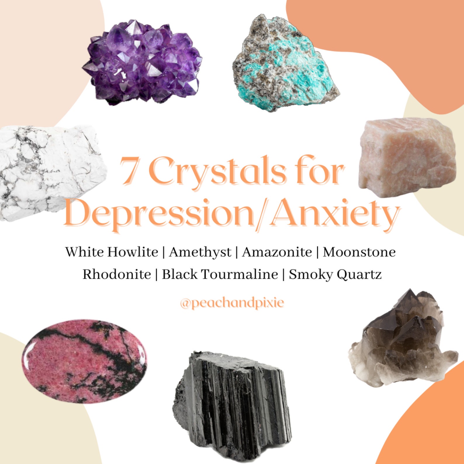 7 Crystals for Anxiety & Depression Ethically Sourced Healing Etsy