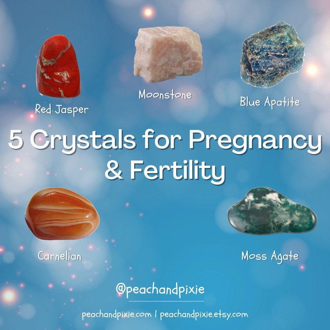 5 Crystals for Pregnancy & Fertility, Ethically Sourced Healing Crystal