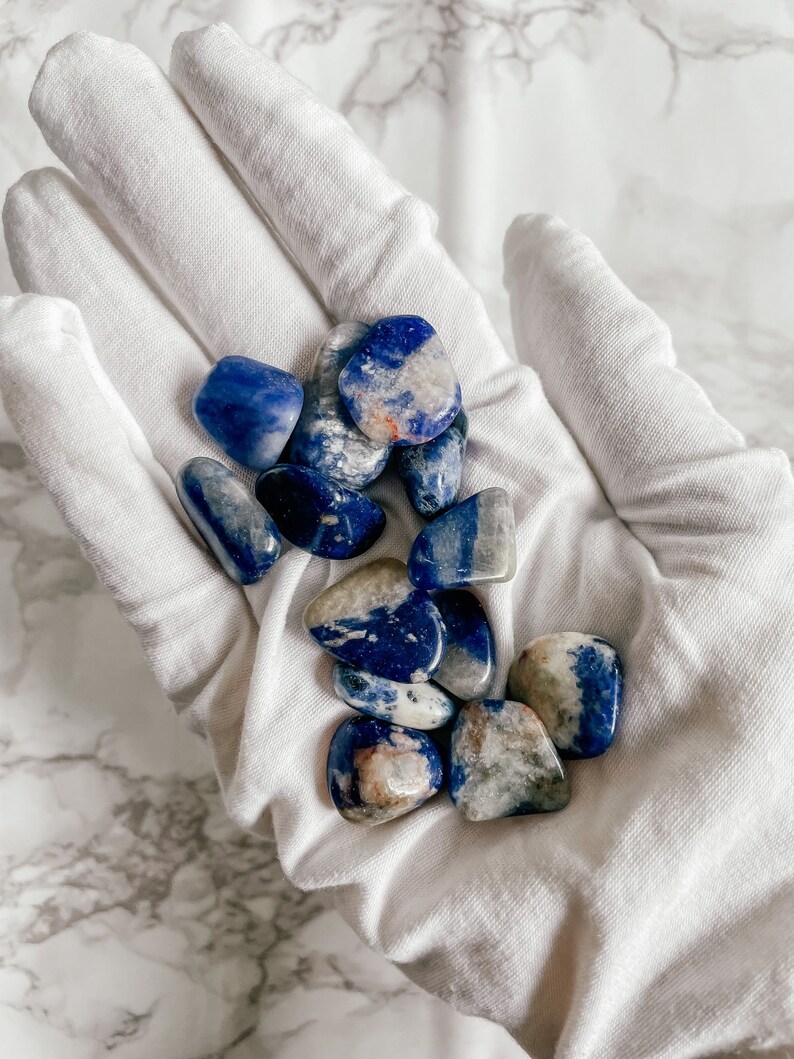 Tumbled Sodalite Ethically Sourced Sodalite Healing Crystal Etsy