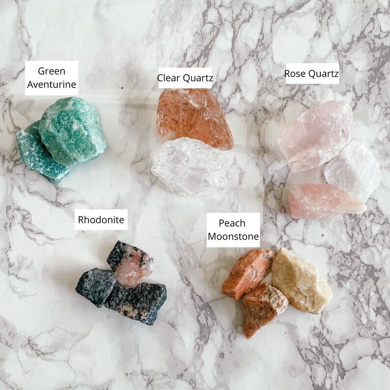 5 Crystals for Love Ethically Sourced Healing Crystals Bundle Etsy