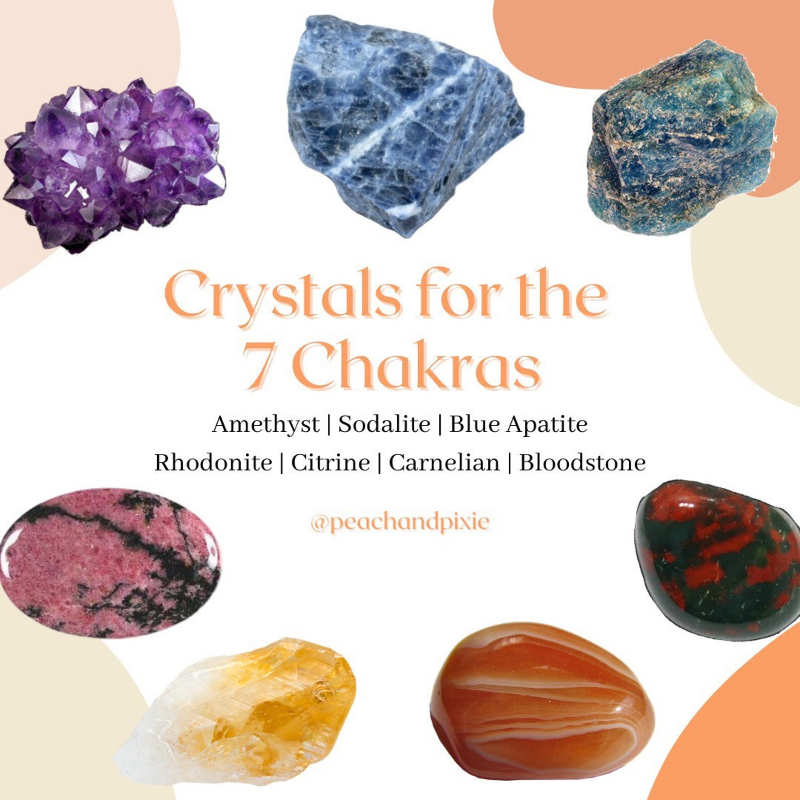 7 Chakras Crystal Bundle Ethically Sourced Healing Crystal Etsy