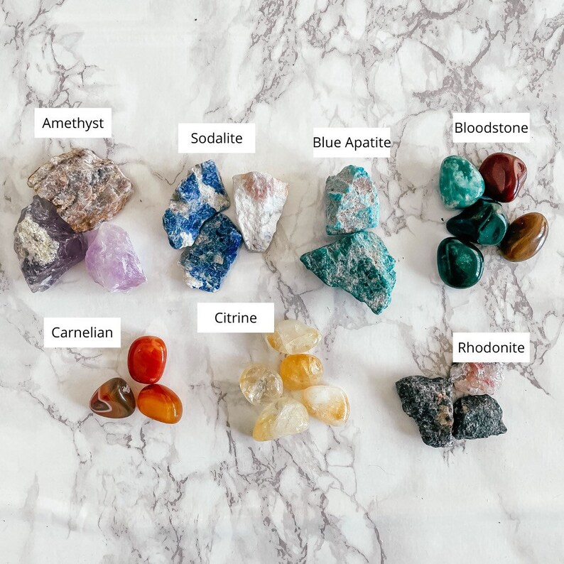 7 Chakras Crystal Bundle Ethically Sourced Healing Crystal Etsy