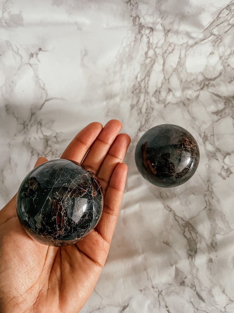 Garnet Sphere Ethically Sourced Garnet Polished Spheres image 1