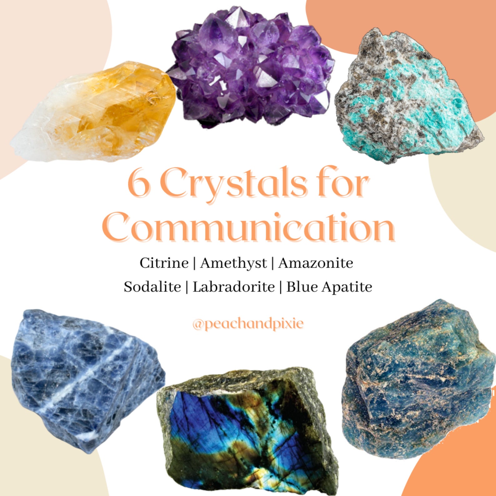 6 Crystals for Communication Ethically Sourced Healing Etsy