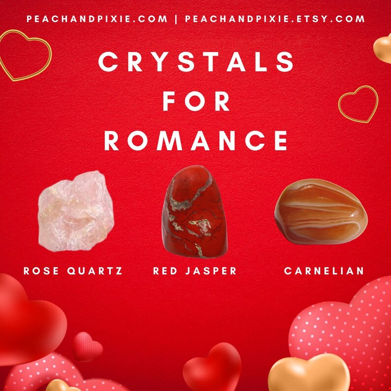 3 Crystals for Romance Ethically Sourced Black Owned Healing Etsy