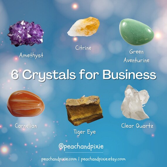 6 Crystals for Business Workplace & Entrepreneurs Ethically Etsy