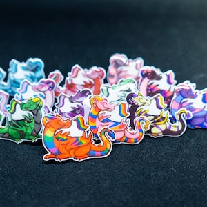 Beautiful Dragon flag Rainbow Pins,Pride Pin LGBTQIA+ queer Bi Trans Pan Ace Aro Fluid