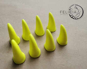 CLEARANCE ◾◾ DISCOUNT ◾◾fursuit claws with flange, for Costumes, Cosplay, or Fursuits, fursuit resin claws