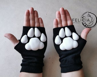 3 d Paws gloves, Toe beans gloves, Cat gloves, fun animal gloves, custom Paw print gloves