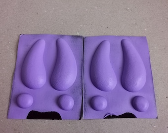 Hoof Pads, Small paw pads for the socks, silicone paw pads, DIY, Pads for cosplay, fursuit, sqishy silicone