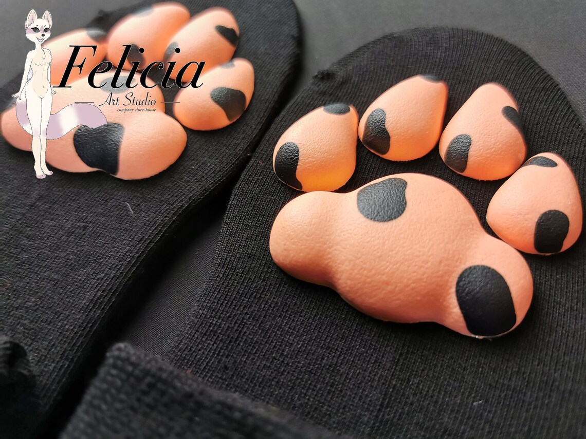 Premade socks paw pads silicone paw pads Pads for cosplay Etsy