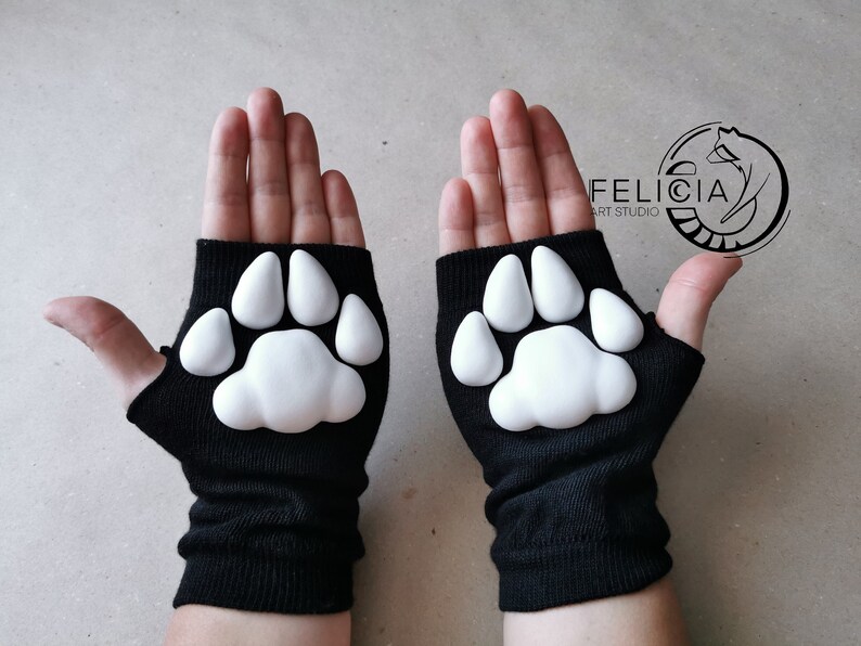 3 D Paws Gloves Toe Beans Gloves Cat Gloves Fun Animal Etsy