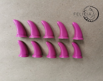 CLEARANCE ◾◾ DISCOUNT ◾◾fursuit claws with flange, for Costumes, Cosplay, or Fursuits, fursuit resin claws