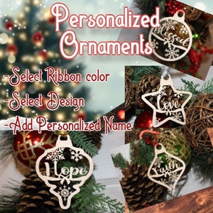 Christmas ornament, personalized Christmas ornament, wood ornament, personalized wooden ornament,